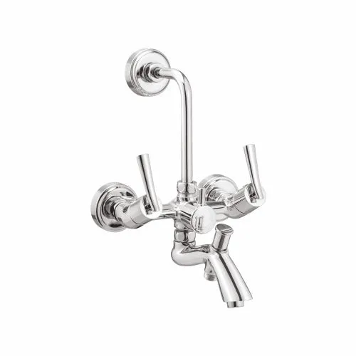 Wall Mixer 3-in-1 with provision for hand shower & overhead shower with bend