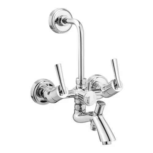 Wall Mixer 3-in-1 with provision for hand shower & overhead shower with bend