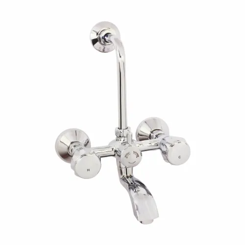 Wall Mixer with Provision for Overhead Shower with Bend