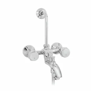 Wall Mixer 3-in-1 with Provision for Hand Shower & Overhead Shower with Bend