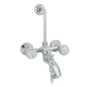 Wall Mixer 3-in-1 with Provision for Hand Shower & Overhead Shower with Bend
