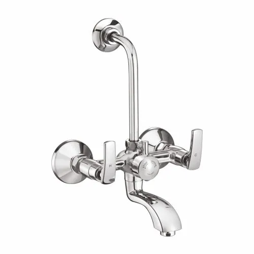 Wall Mixer with Provision for Overhead Shower with Bend