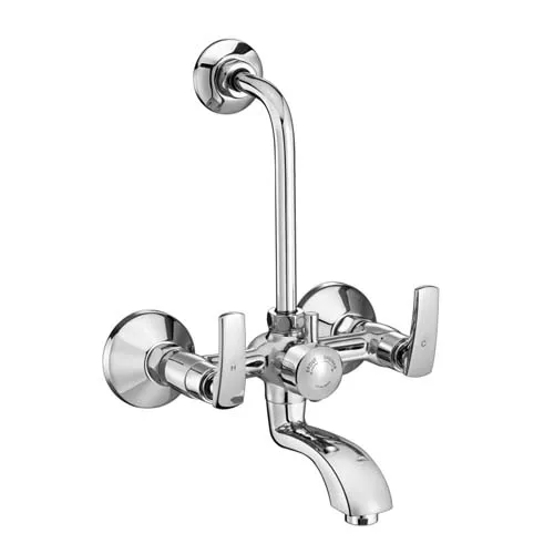 Wall Mixer with Provision for Overhead Shower with Bend