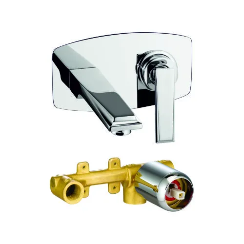 Exposed Parts of Single Lever Wall Mounted Concealed Basin Mixer