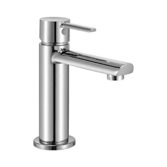 Single Lever Basin Mixer with 450mm Long Braided Hoses