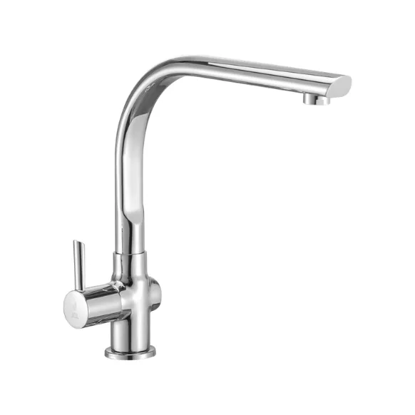 Sink Cock with Elegant Large Swivel Spout (Deck Mounted Model)