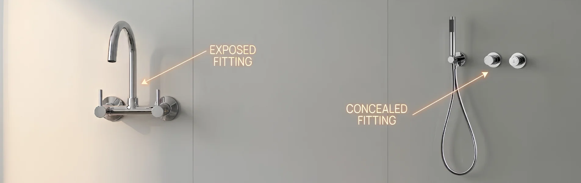 What Is the Difference Between Exposed and Concealed Bathroom Fittings?